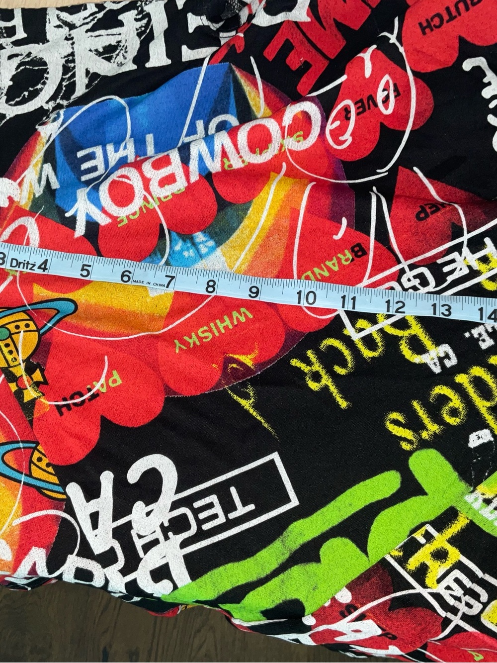 Vivienne Westwood Black Multi Graffiti Cap-Sleeve Top - Picture 5 of 9